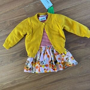 Molo Fall Dress. Long Sleeve. Removable sweater